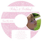 CD Baby Powder Pink Labels 4.625x4.625